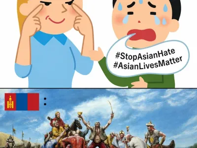 사실상 몽골한테 안통하는 인종차별