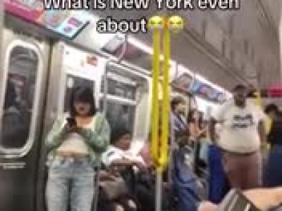 미국 지하철 민폐남