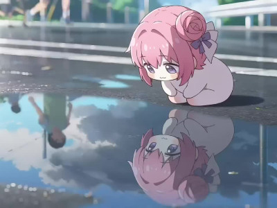 비 갠 후의 도로롱