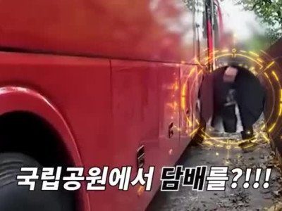 국립 공원에서 흡연으로 벌금 60만원 맞은 사람.mp4