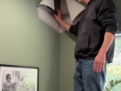 천장에 벽지 새로 붙임