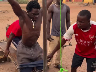 아프리카 야외 헬스장