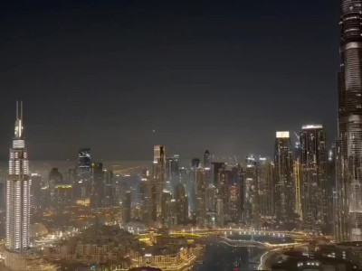 이란 드론 두바이 부르즈 칼리파 충돌직전 요격