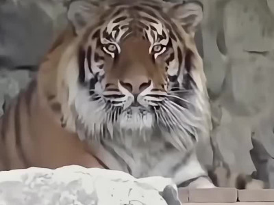 호랑이랑 눈싸움 하면