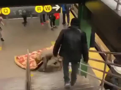 뉴욕 지하철에 나타난 거대 괴물쥐 ㄷㄷ