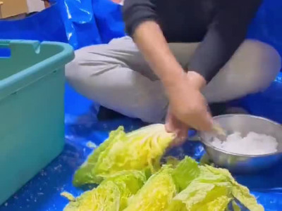 한국풍 김치먹방.gif