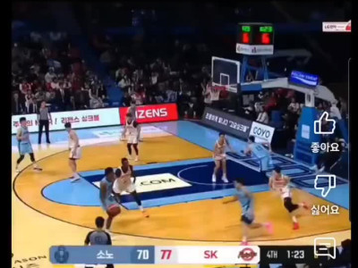 한국 프로농구 KBL에서 나온 엄청난 플레이