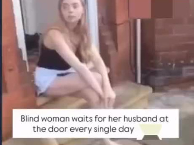 매일 퇴근하는 남편을 기다리는 시각장애인 아내