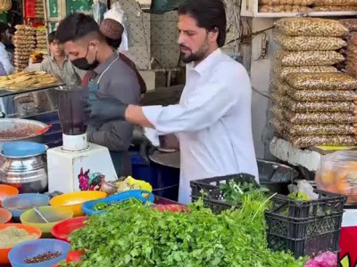 인도 길거리 건강쥬스