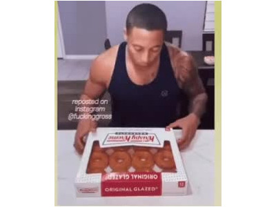 상남자식 도넛 한박스 먹는 방법