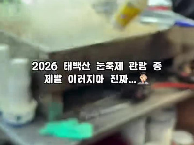 최근 태백산 눈축제 어이없는 위생 관념.mp4