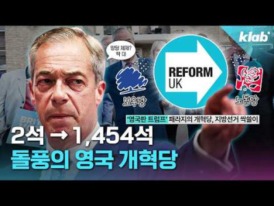 영국 또람프의 개혁당이 거대 양당을 꺾은 이유